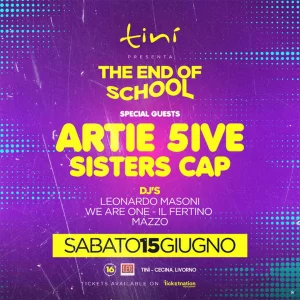 ARTIE 5IVE + Sisters Cap @ Tinì Soundgarden 15 Giugno 2024