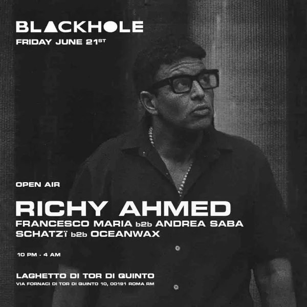 Blackhole Open Air  Ricky Ahmed @ Kuta 21 Giugno 2024