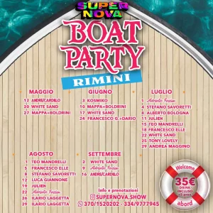 Boat Party Rimini @ Lady Cristina 12 Maggio 2024