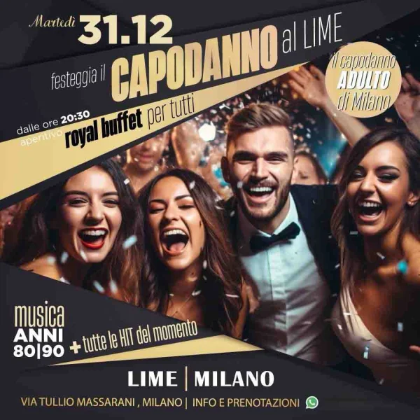 Capodanno adulto di Milano 2025 @ Lime Club