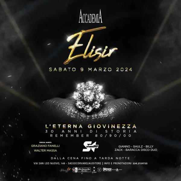 ELISIR @ Accademia 09 Marzo 2024