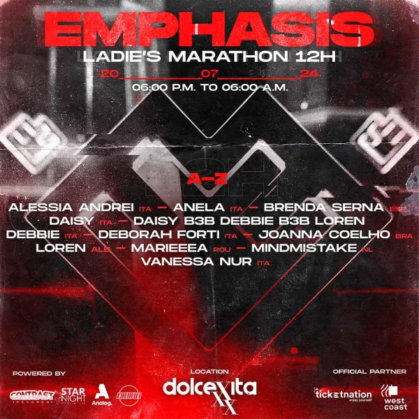 EMPHASIS @ Dolcevita 20 Luglio 2024