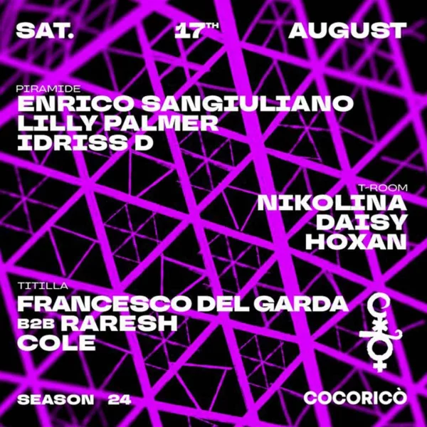 ENRICO SANGIULIANO @ Cocorico 17 Agosto 2024