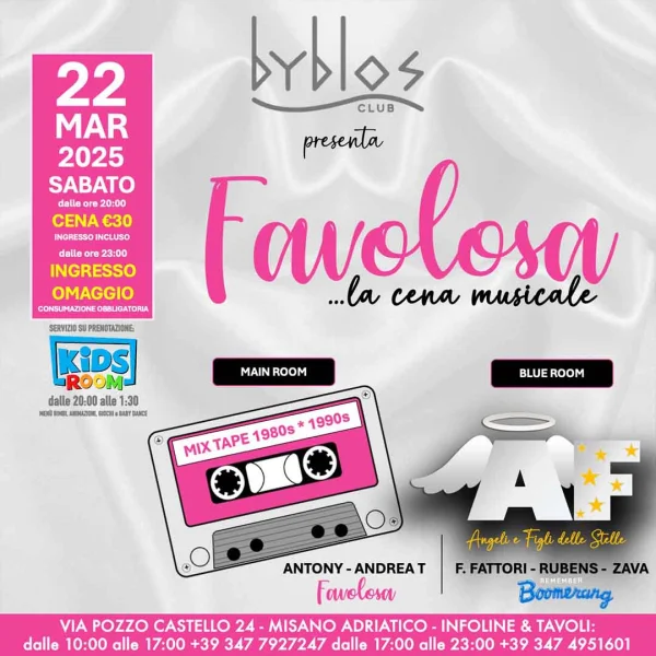 FAVOLOSA @ Byblos Club 22 Marzo 2025