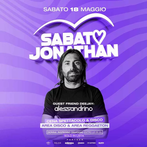 Jonathan Sabato 18 Maggio 2024