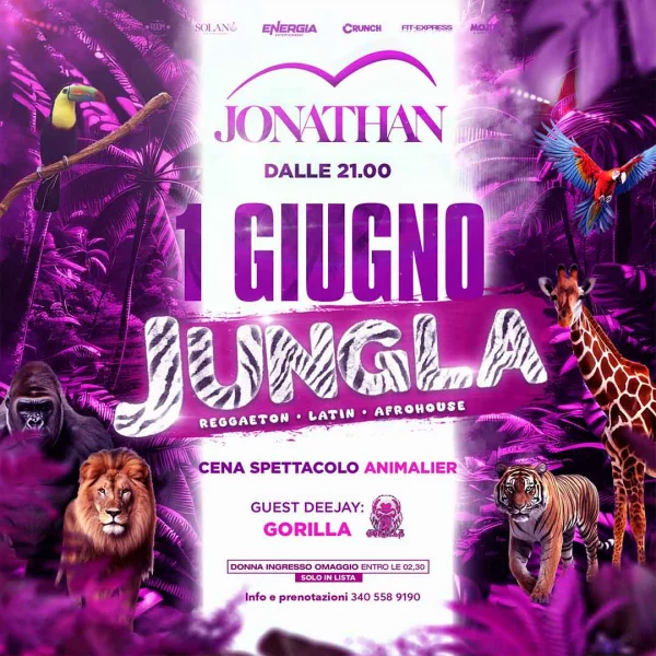 JUNGLA @ Jonathan Sabato 01 Giugno 2024