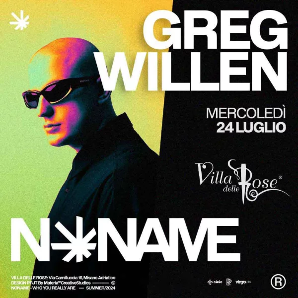 NO NAME - GREG WILLEN @ Villa delle Rose 24 Luglio 2024