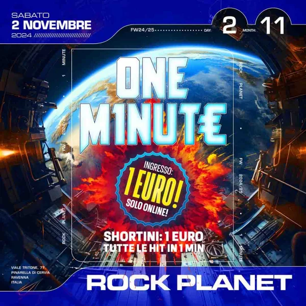 One Minute @ Rock Planet 02 Novembre 2024