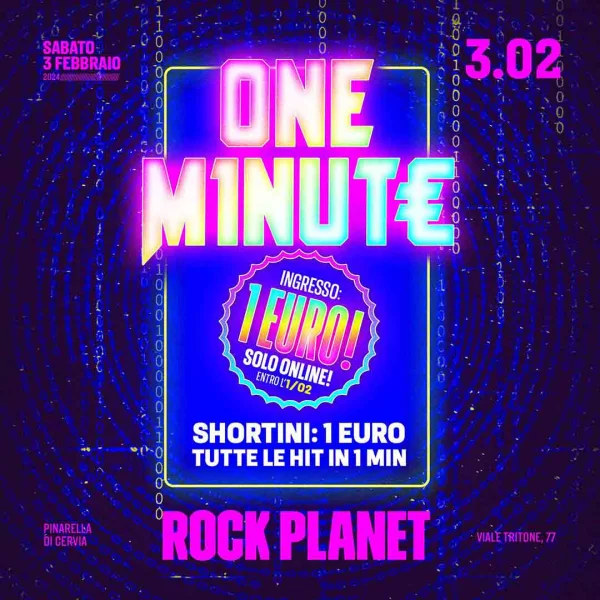 ONE MINUTE ROCK PLANET 03 Febbraio 2024