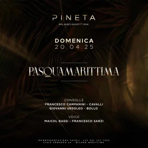 PASQUA MARITTIMA @ Pineta Domenica 20 Aprile 2025