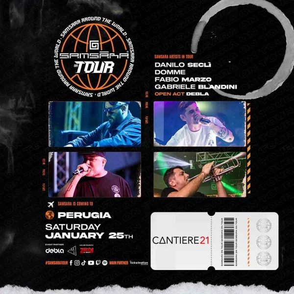 SAMSARA ON TOUR @ Cantiere 21 25 Gennaio 2025