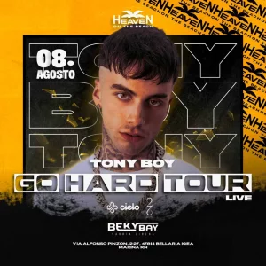 TONY BOY GO HARD SUMMER TOUR LIVE @ Beky Bay 08 Agosto 2024