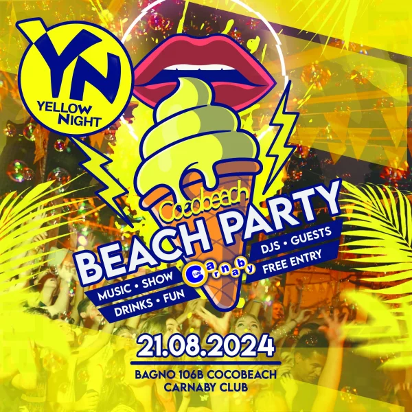 Yellow Night - Beach Party + Club Party